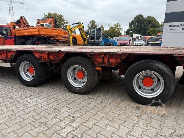 Low loader semitrailer MÜLLER-MITTELTAL TS3 hydr Rampen GIGANT LUFT