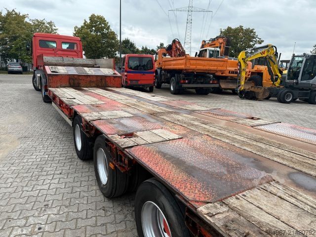 Low loader semitrailer MÜLLER-MITTELTAL TS3 hydr Rampen GIGANT LUFT
