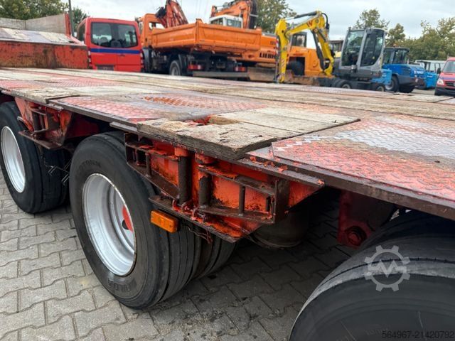 Low loader semitrailer MÜLLER-MITTELTAL TS3 hydr Rampen GIGANT LUFT