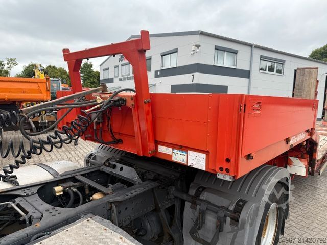Low loader semitrailer MÜLLER-MITTELTAL TS3 hydr Rampen GIGANT LUFT