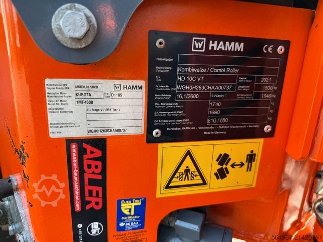 Walzenzug HAMM HD10 C VT Kombiwalze neues Modell