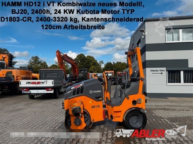 Single drum roller HAMM HD12i VT Kombiwalze neues Modell