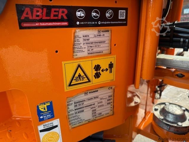 Single drum roller HAMM HD12i VT Kombiwalze neues Modell