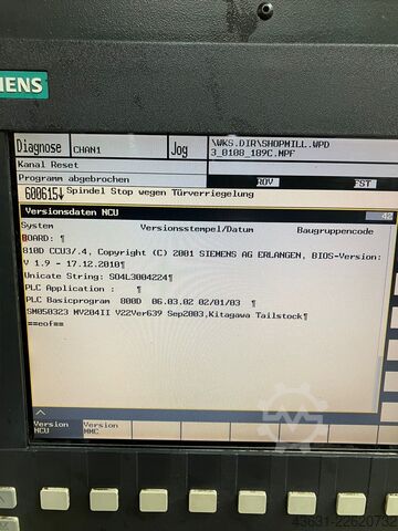 Vertical machining center Quaser MV 204 II + 4te Achse ähnlich MoriSeiki, Doosan