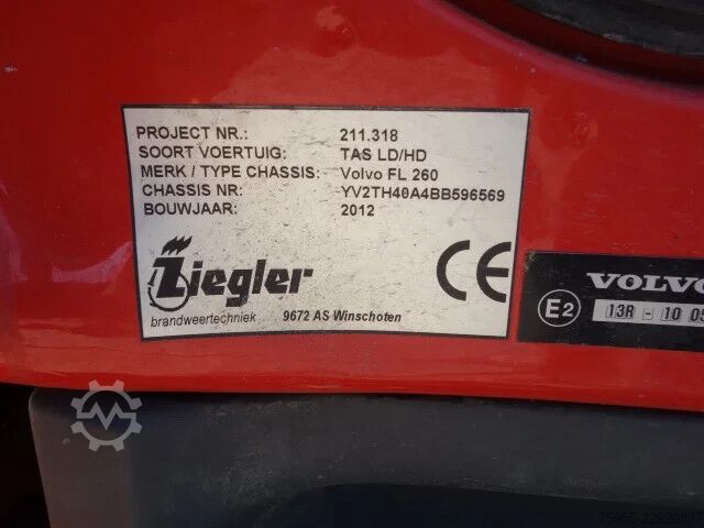 Löschfahrzeug Volvo FL 260 PK ZIEGLER PUMP EURO5
