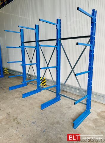 Kragarmregal ca. 3,15 lfm. Kragarmregal Langgutregal H: 250 cm 140 kg/Arm META Multistrong