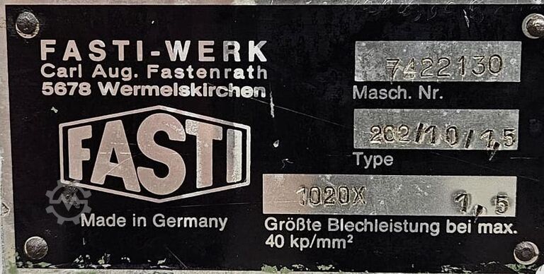 1998 Fasti 202-10-1,5 Fasti 202-10-1,5