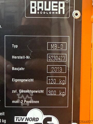 Staplerkorb, Arbeitskorb Bauer MB-D
