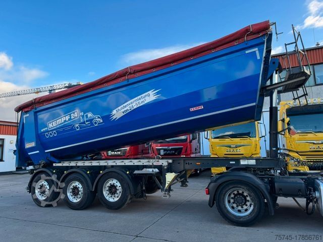 Tipper semitrailer KEMPF SKM 31 KUBIK*STAHL-MULDE*LIFTACHSE*ALCOA*HARDOX*