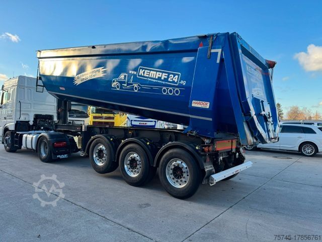 Tipper semitrailer KEMPF SKM 31 KUBIK*STAHL-MULDE*LIFTACHSE*ALCOA*HARDOX*