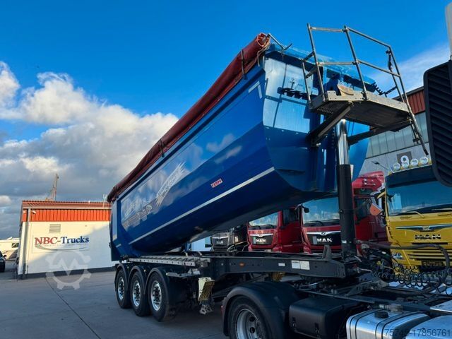 Tipper semitrailer KEMPF SKM 31 KUBIK*STAHL-MULDE*LIFTACHSE*ALCOA*HARDOX*