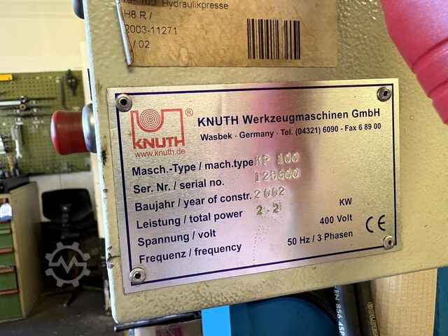 Hydraulikpresse KNUTH KP 100