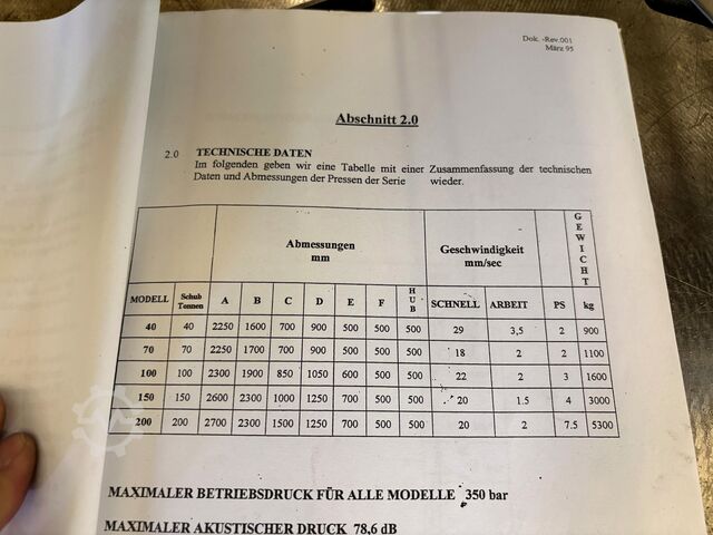 Hydraulikpresse KNUTH KP 100