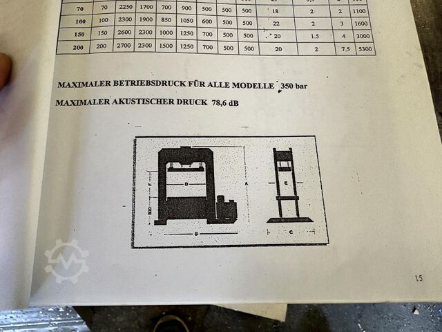 Hydraulikpresse KNUTH KP 100
