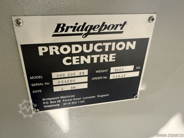Vertikales Bearbeitungszentrum BRIDGEPORT VMC800-22