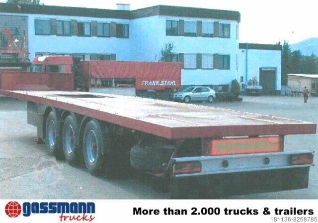 Open semitrailer with tarp  TONHOFER DL1 Plattform-Auflieger