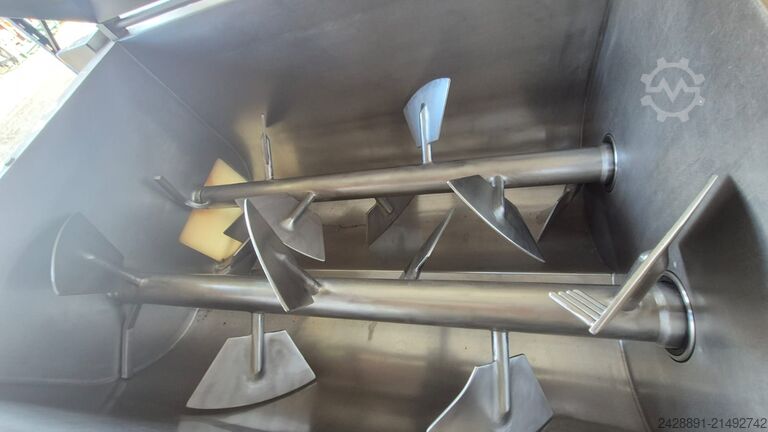 Zweiwellen-Paddelmischer und Hubvorrichtung Risco RS 750