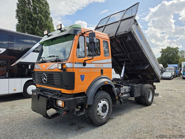 Three-sided tipper truck Mercedes-Benz 1824 AK/ 36 V6 Blatt/Blatt Manual
