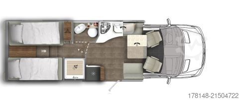 Teilintegriertes Wohnmobil Eura Mobil Contura 766 EF