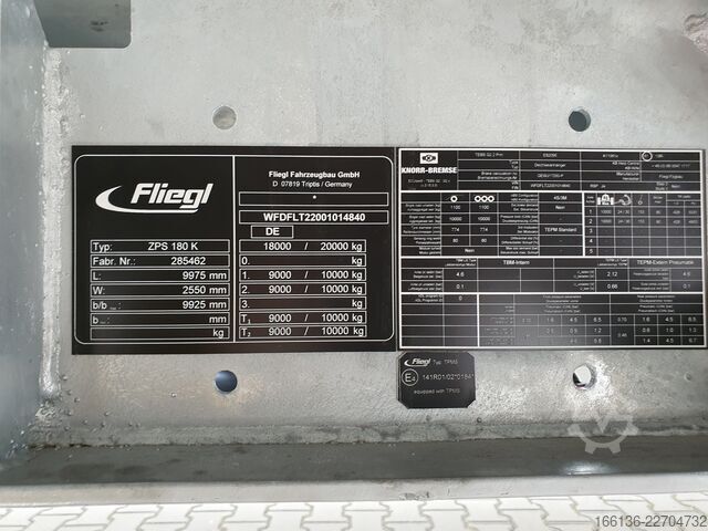 Anhänger mit Standardaufbau FLIEGL ZPS 200 K-Jumbo-Z 70 Kombianhänger