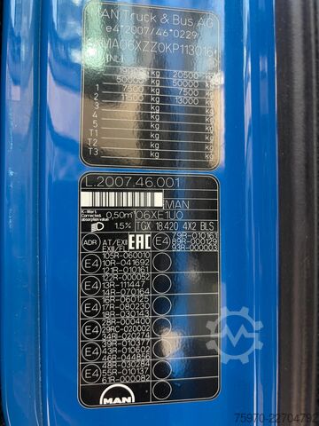 Gefährliche Stoffe MAN TGX 18.420 XXL 2018 ADR EX/II-EX/III-AT-FL / PT...