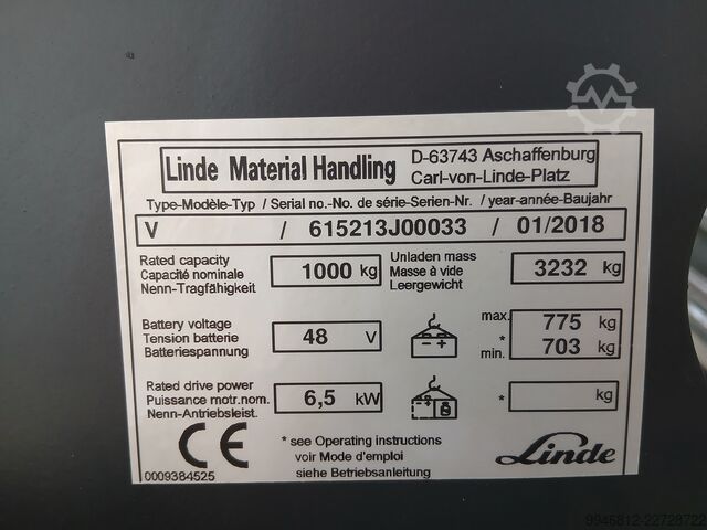 Narrow-aisle forklift Linde SCORPION 635 VARIPOWER