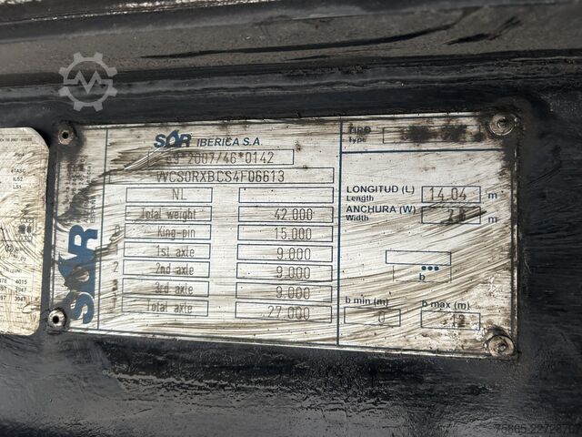 Kühl-/Tiefkühltransport Kögel / SOR Iberica-S3E / Carrier Vector 1550 / Kuhl ...