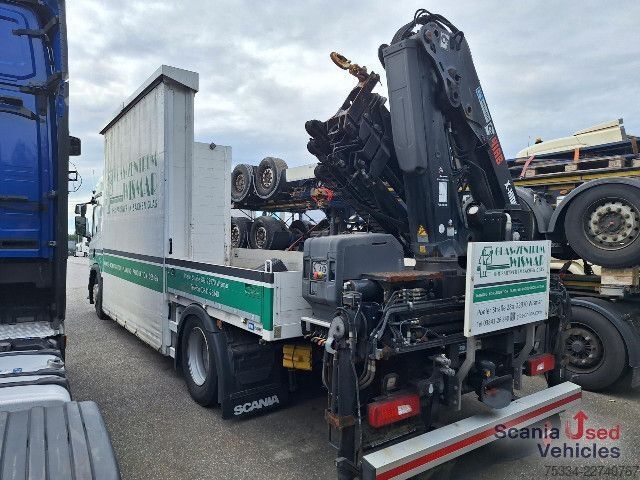LKW-Fahrgestell Scania P 320 B4x2LB - Glasaufbau!!! mit HIAB 138 ES-3 Kra