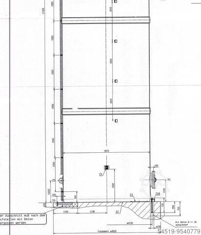221.000 ltr. GRP - flat bottom tank Theodor Vanck Staffelstein
