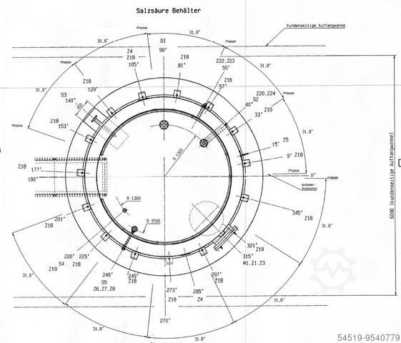 221.000 ltr. GRP - flat bottom tank Theodor Vanck Staffelstein