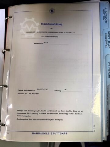 Koordinatenschleifmaschine HAUSER S 40-CNC