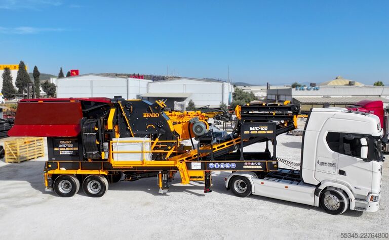 Crushing unit FABO Mobile Impact Crusher Mobile Impact Crusher MIC-100