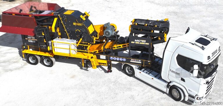 Crushing unit FABO Mobile Impact Crusher Mobile Impact Crusher MIC-100