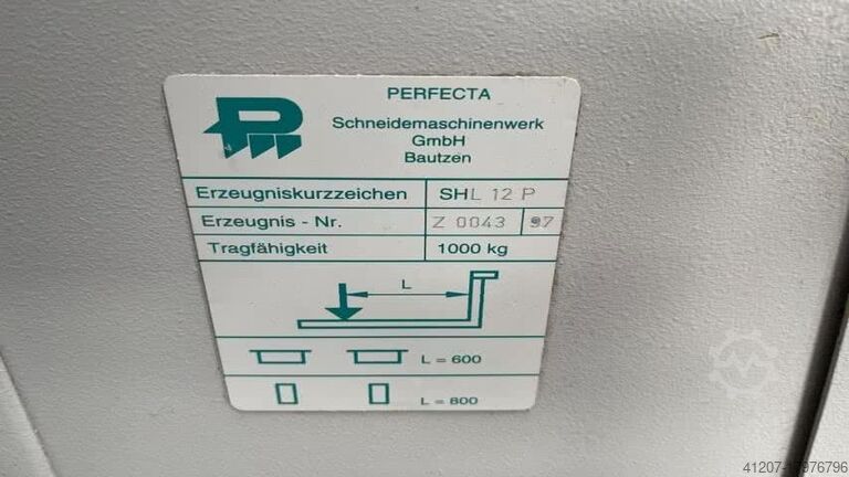 Miscellaneous Perfecta SHL 12 P pile lift