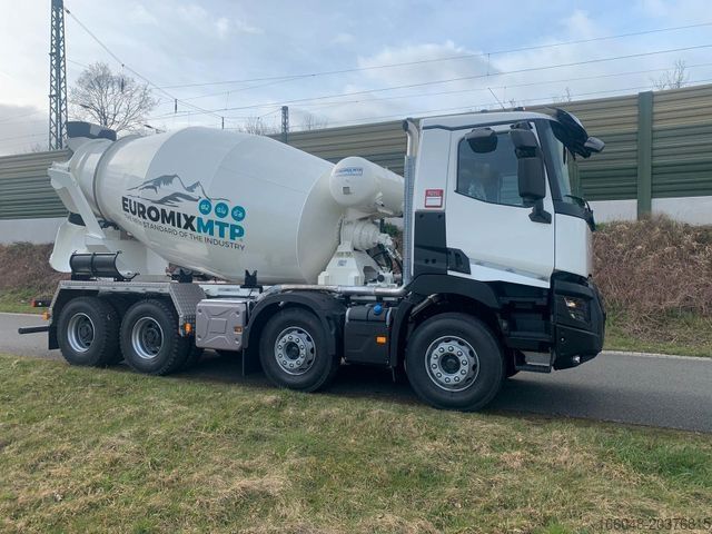 Concrete mixer truck RENAULT K480 8X4 EuromixMTP EM 10 L