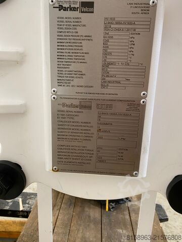 Water Separator Filter Parker Velcon HV-1633