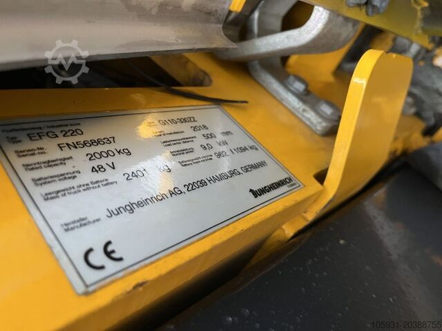 Elektro 3 Rad-Stapler Jungheinrich EFG220