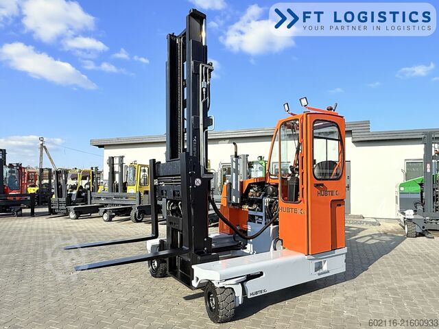 4-way forklift Hubtex DQ45G DUPLEX 5000 FORK-POSITIONER CABIN