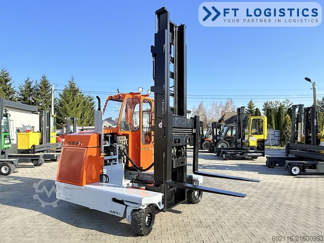 4-way forklift Hubtex DQ45G DUPLEX 5000 FORK-POSITIONER CABIN