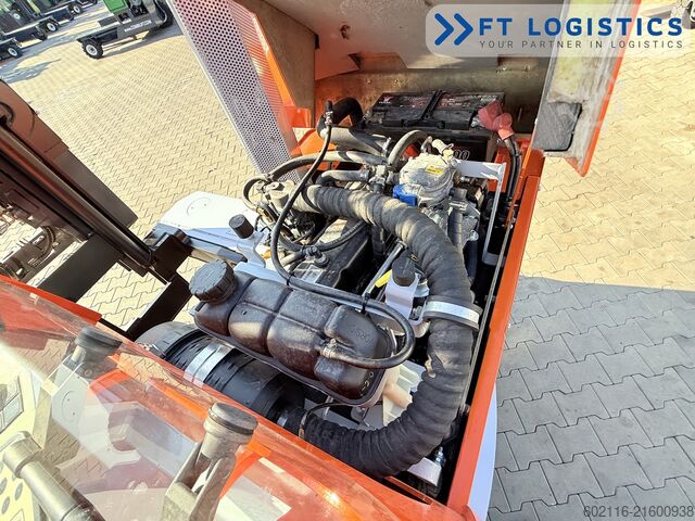 4-way forklift Hubtex DQ45G DUPLEX 5000 FORK-POSITIONER CABIN