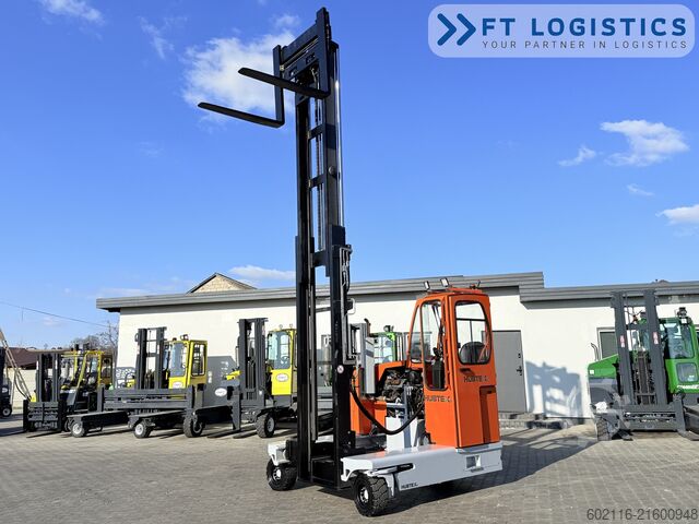 4-way forklift Hubtex DQ45G DUPLEX 5000 FORK-POSITIONER CABIN