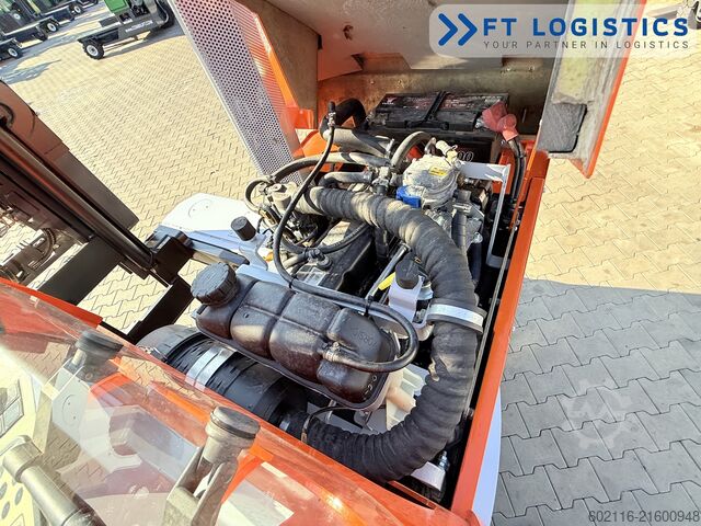 4-way forklift Hubtex DQ45G DUPLEX 5000 FORK-POSITIONER CABIN