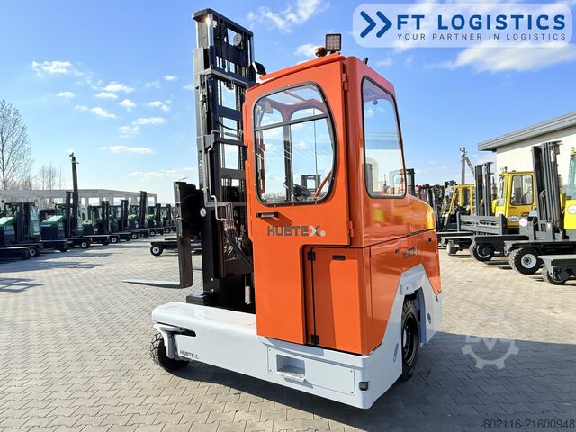 4-way forklift Hubtex DQ45G DUPLEX 5000 FORK-POSITIONER CABIN