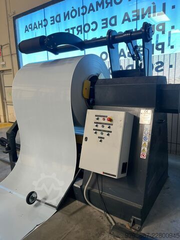 Sheet metal cutting and slitting line Krasser / Spółka Stolarczyk Centurio SCS-1250 + Debanadora 10 Tn