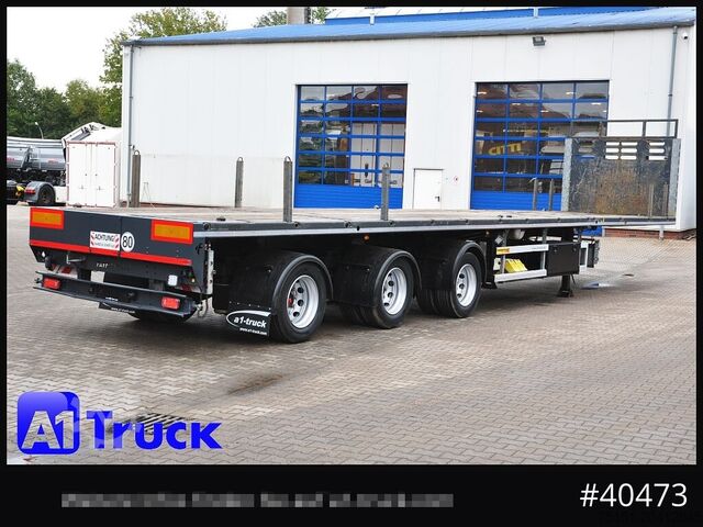 Plattform Auflieger FAYMONVILLE F-S43-1AAF Telemax,3 zwangs gelenkt, Lenkachse