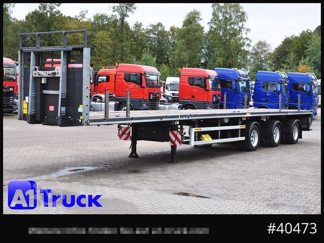 Plattform Auflieger FAYMONVILLE F-S43-1AAF Telemax,3 zwangs gelenkt, Lenkachse