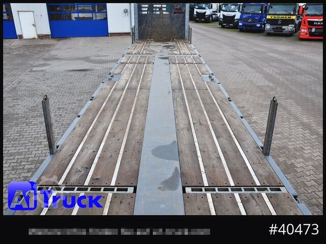 Plattform Auflieger FAYMONVILLE F-S43-1AAF Telemax,3 zwangs gelenkt, Lenkachse