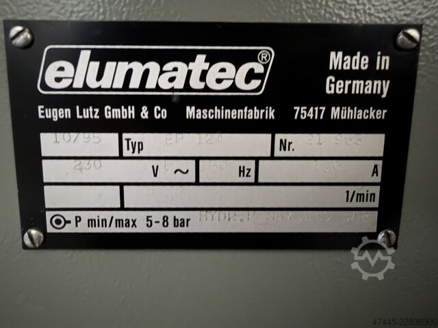 Eckverbindungspresse Elumatec EP 124