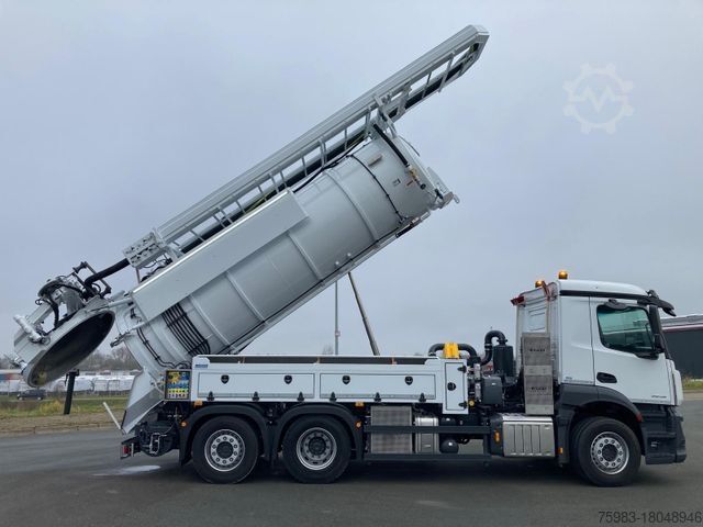 Vacuum tank truck MERCEDES-BENZ AROCS 2546 6x2 / Sauger KRÜGER SSP 12-0,8