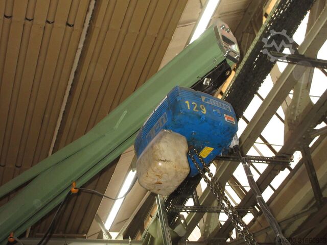 Saeulenschwenkkran Schwenkkran Kettenzug Abus LS Kran Drehkran Hallenkran 1000KG Abus Kettenzug L 4m NL 1,0t H4,3m